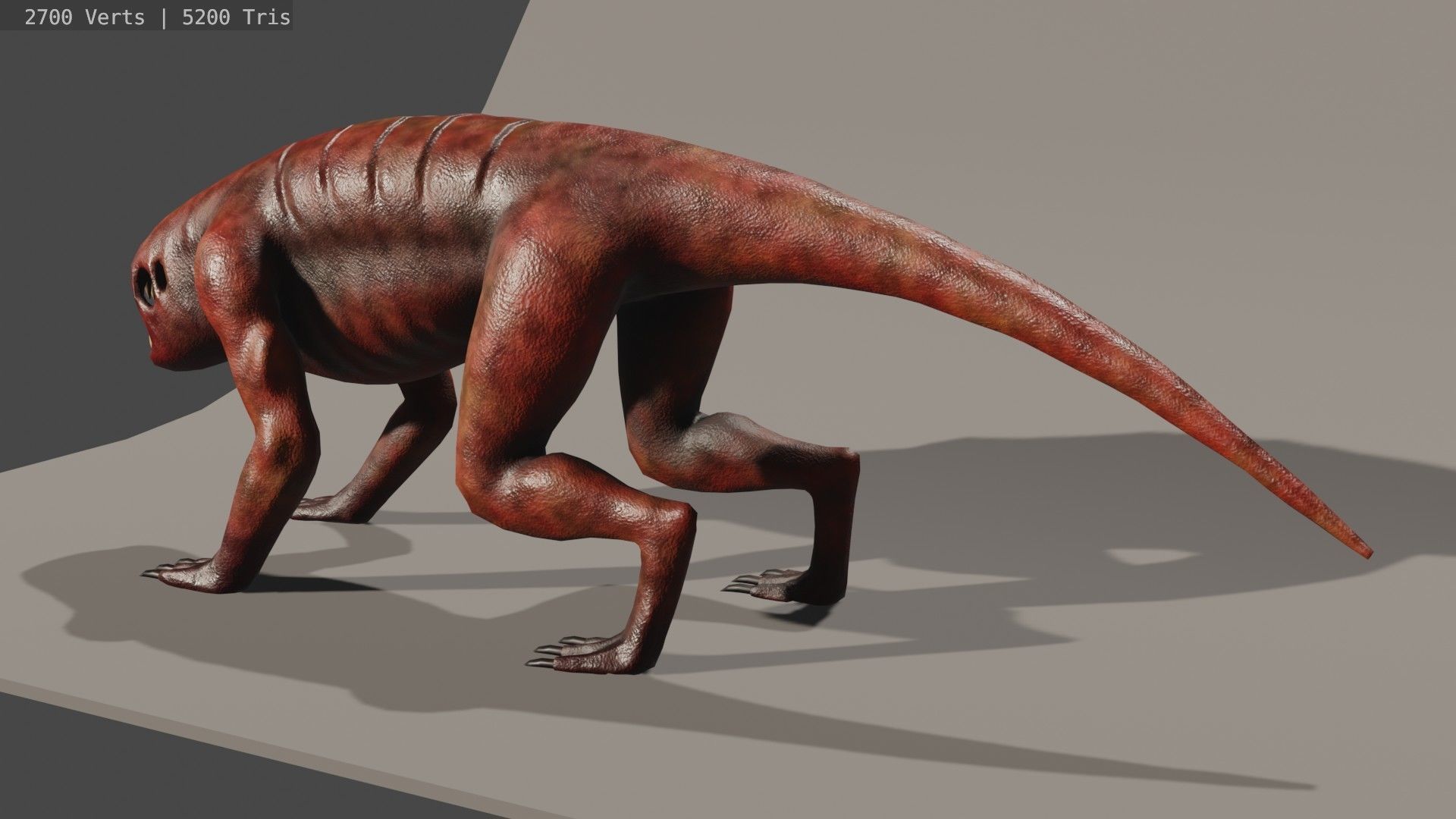 10 Game Ready Animated Creatures Low-poly 3D model_3