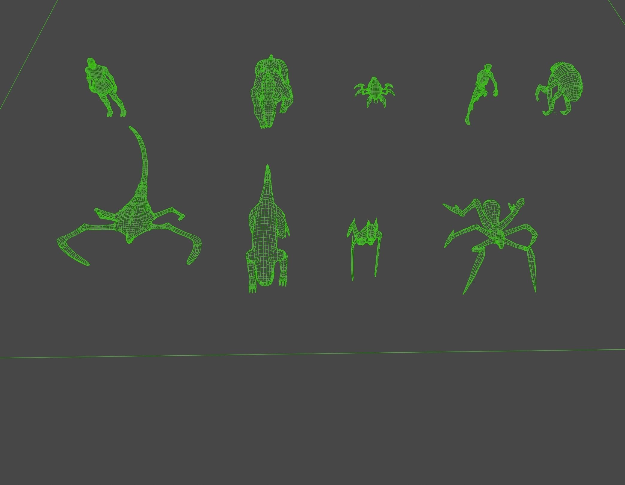 10 Game Ready Animated Creatures Low-poly 3D model_25