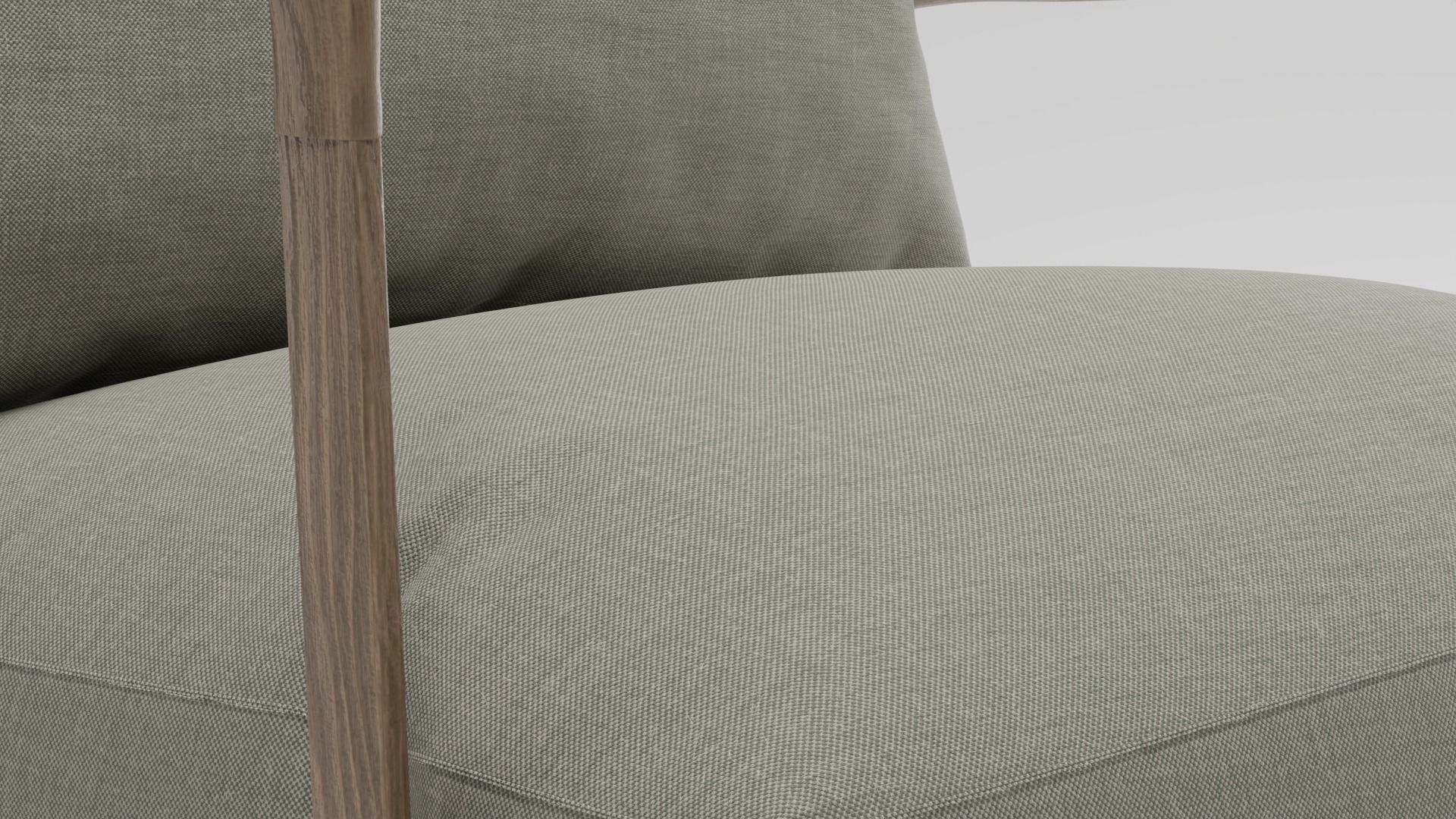 Armchair Wooden  3D model_18