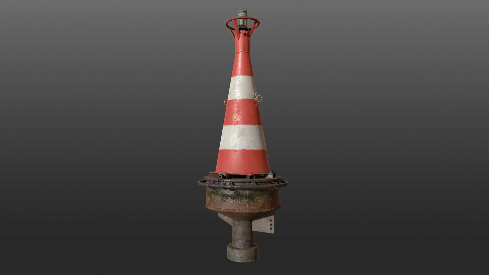 Buoy River RB-6-01 Turn Safe Water Mark Low-poly 3D model_14