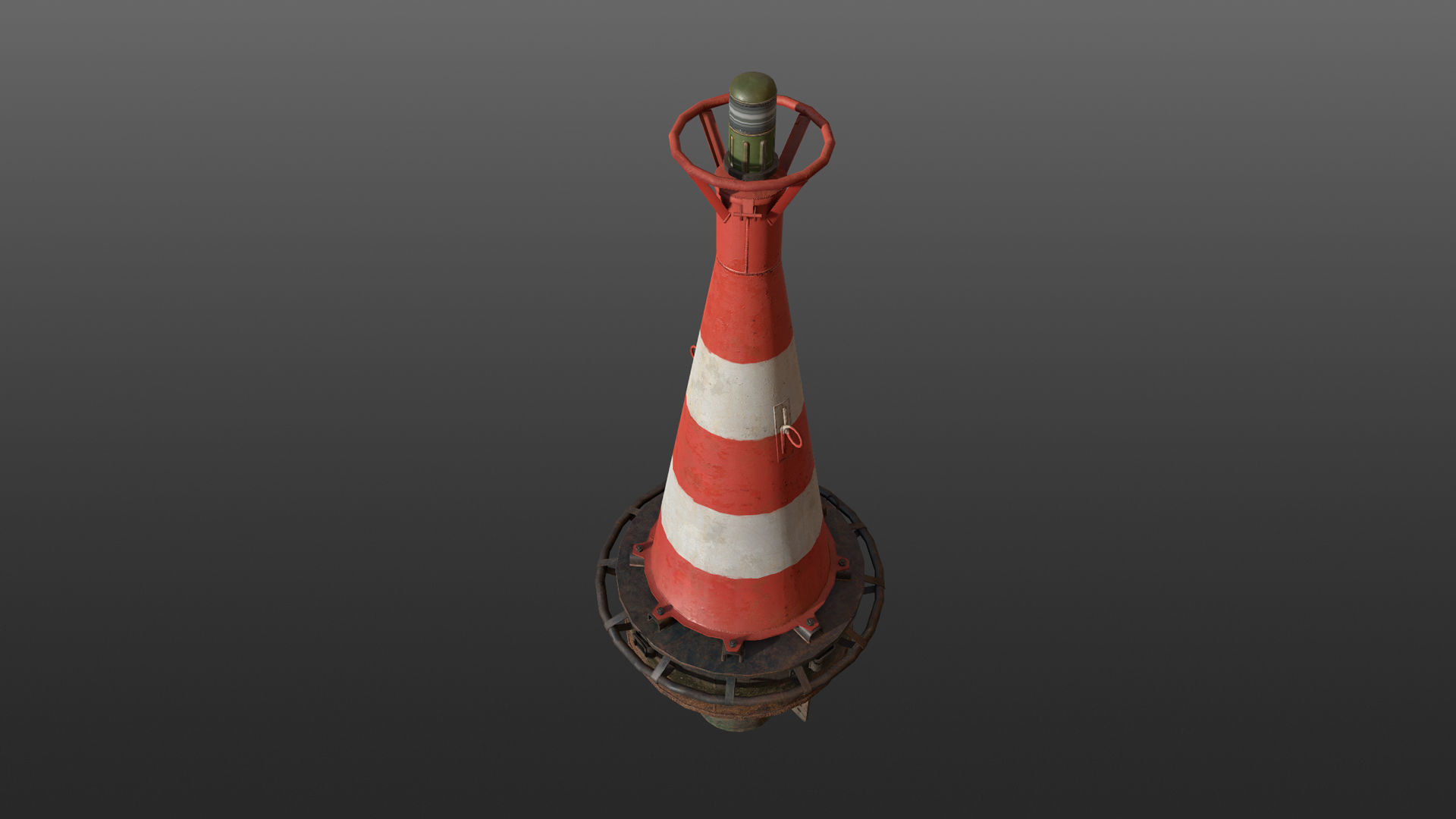Buoy River RB-6-01 Turn Safe Water Mark Low-poly 3D model_20
