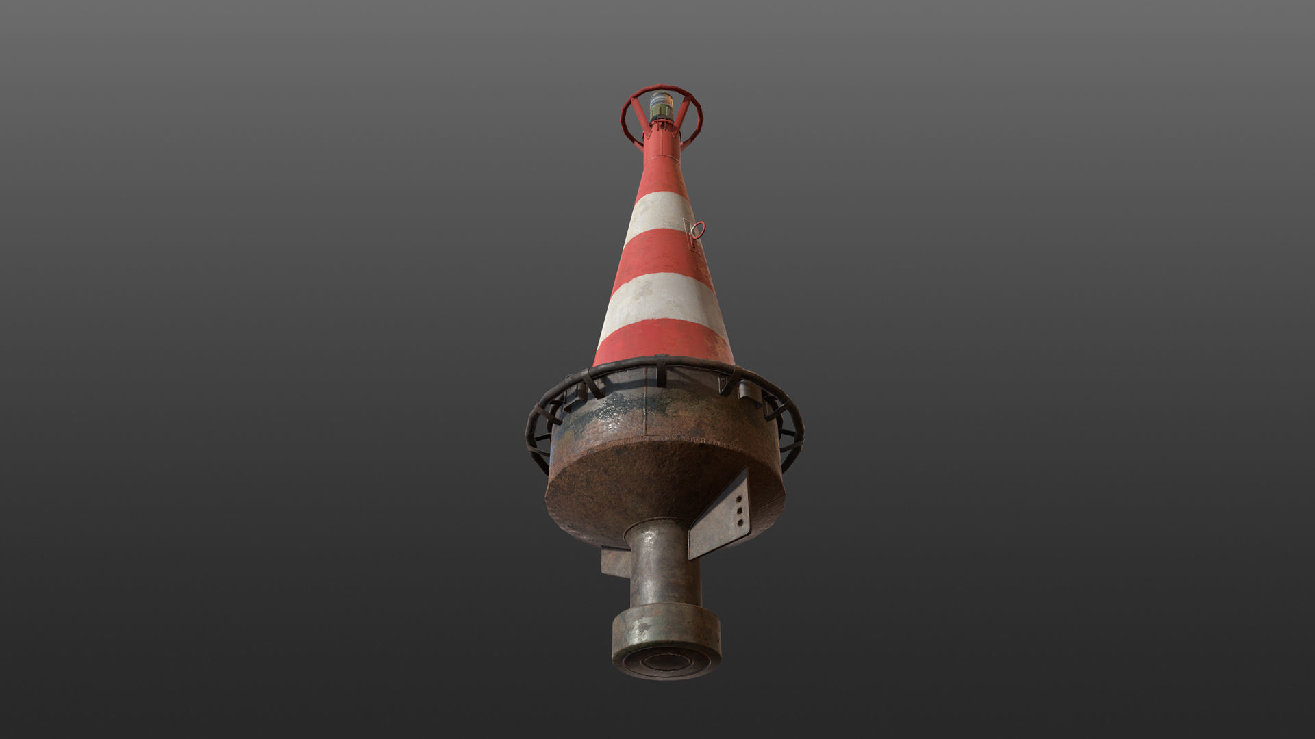 Buoy River RB-6-01 Turn Safe Water Mark Low-poly 3D model_17
