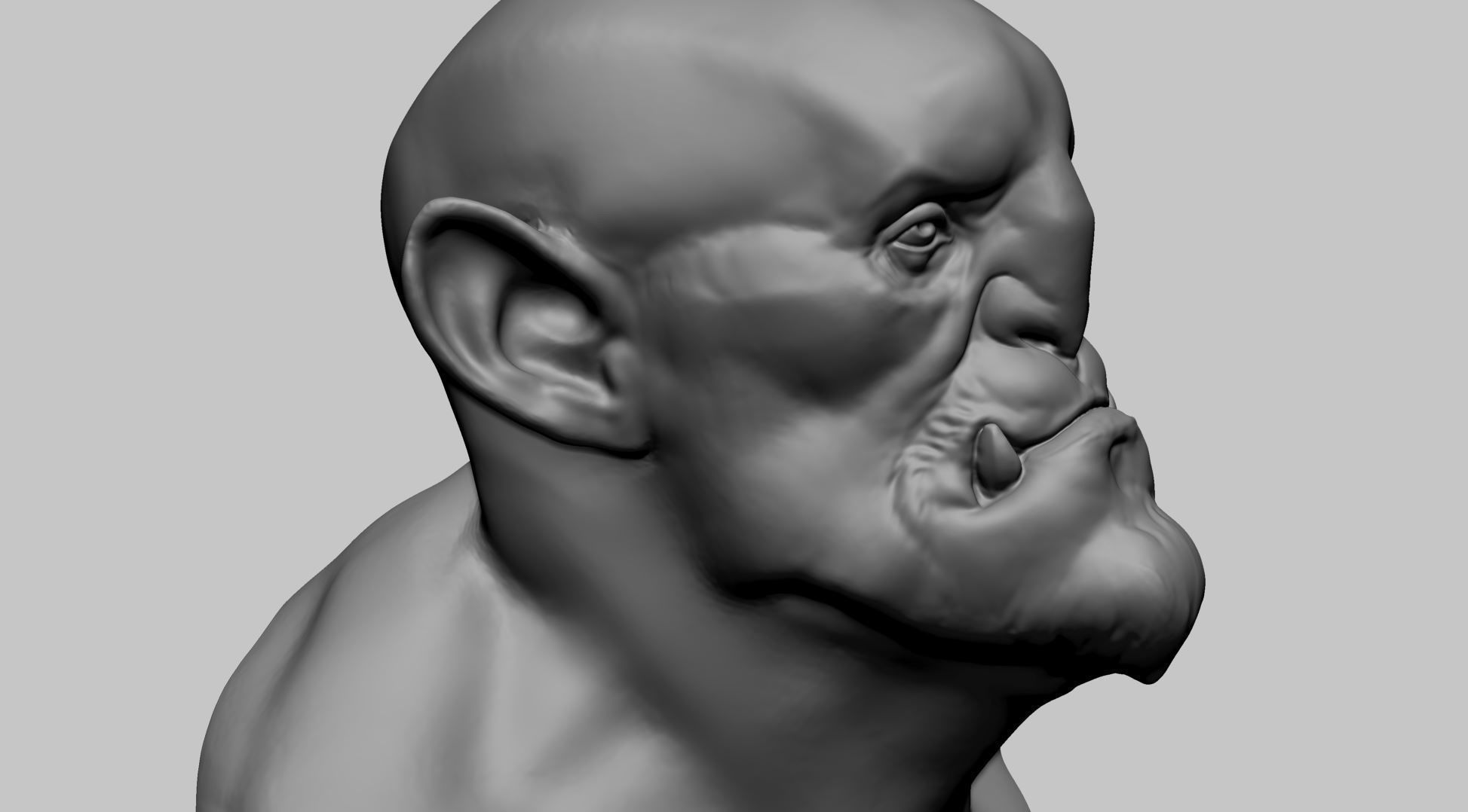 Creature Head E 3D model_13