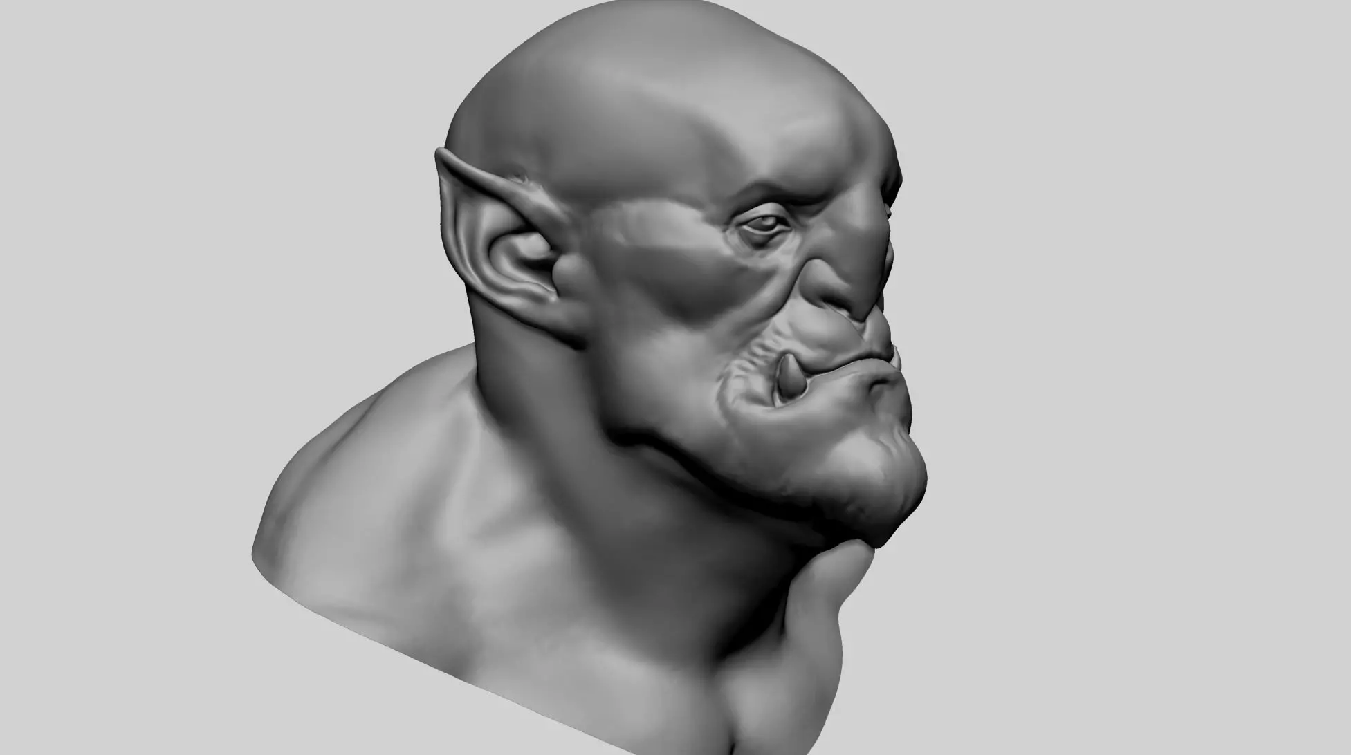 Creature Head E 3D model_0