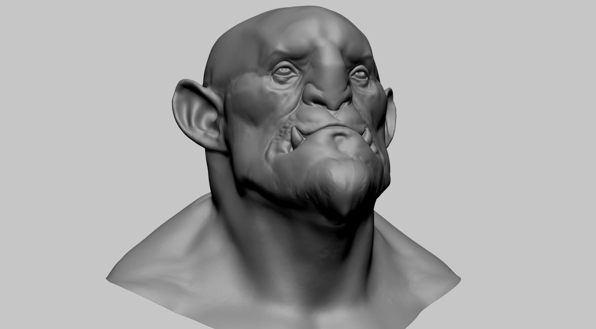 Creature Head E 3D model_11