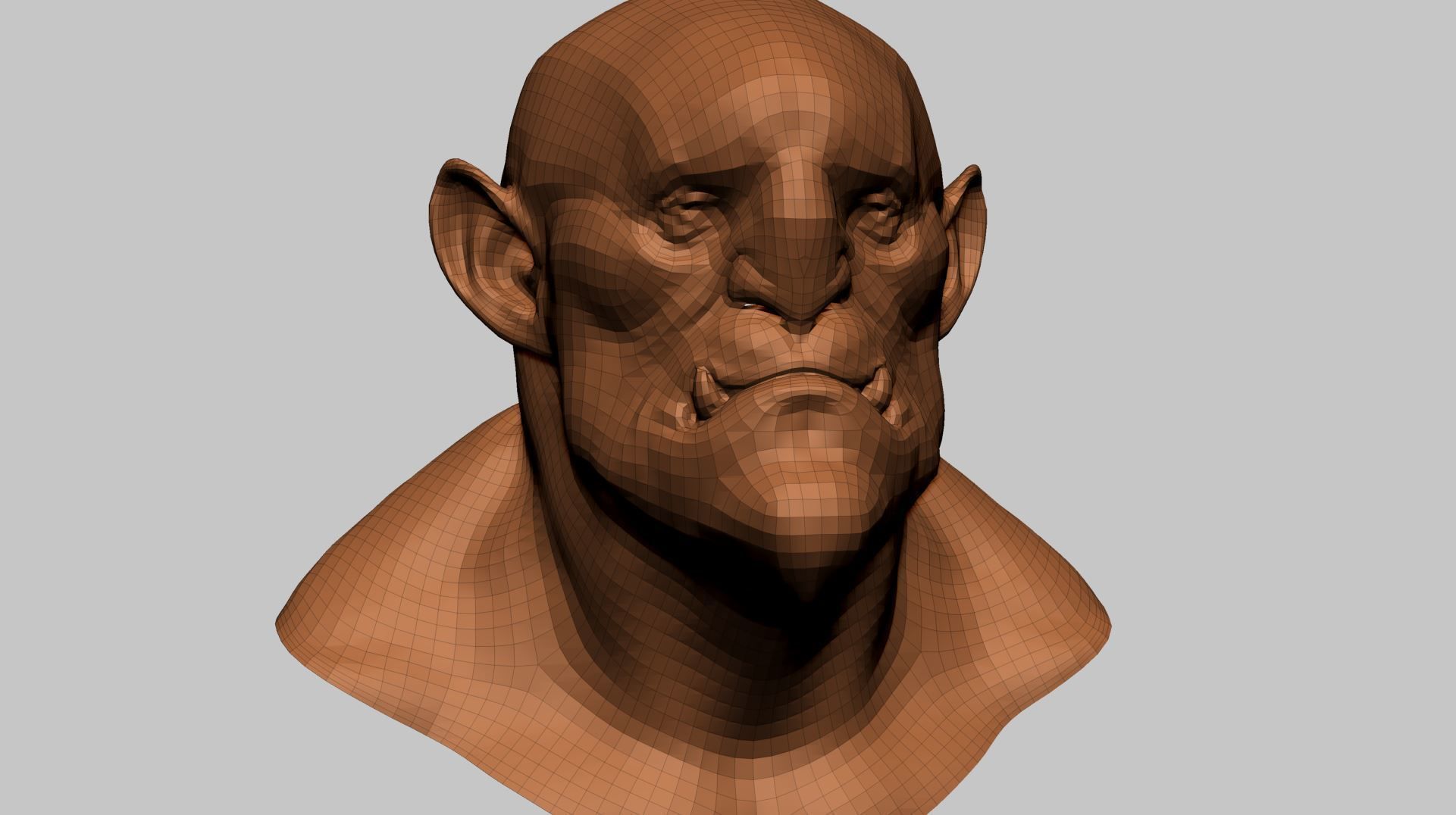 Creature Head E 3D model_14