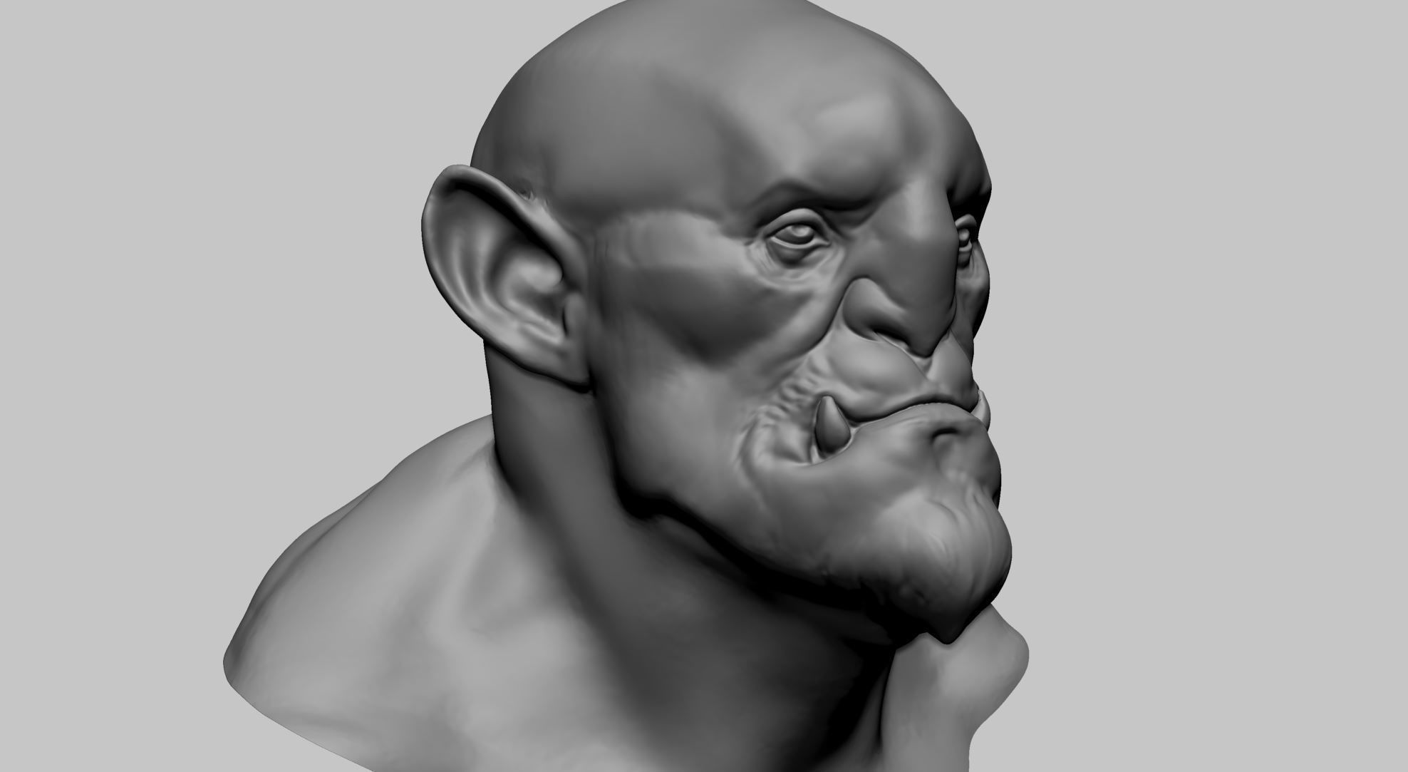 Creature Head E 3D model_12