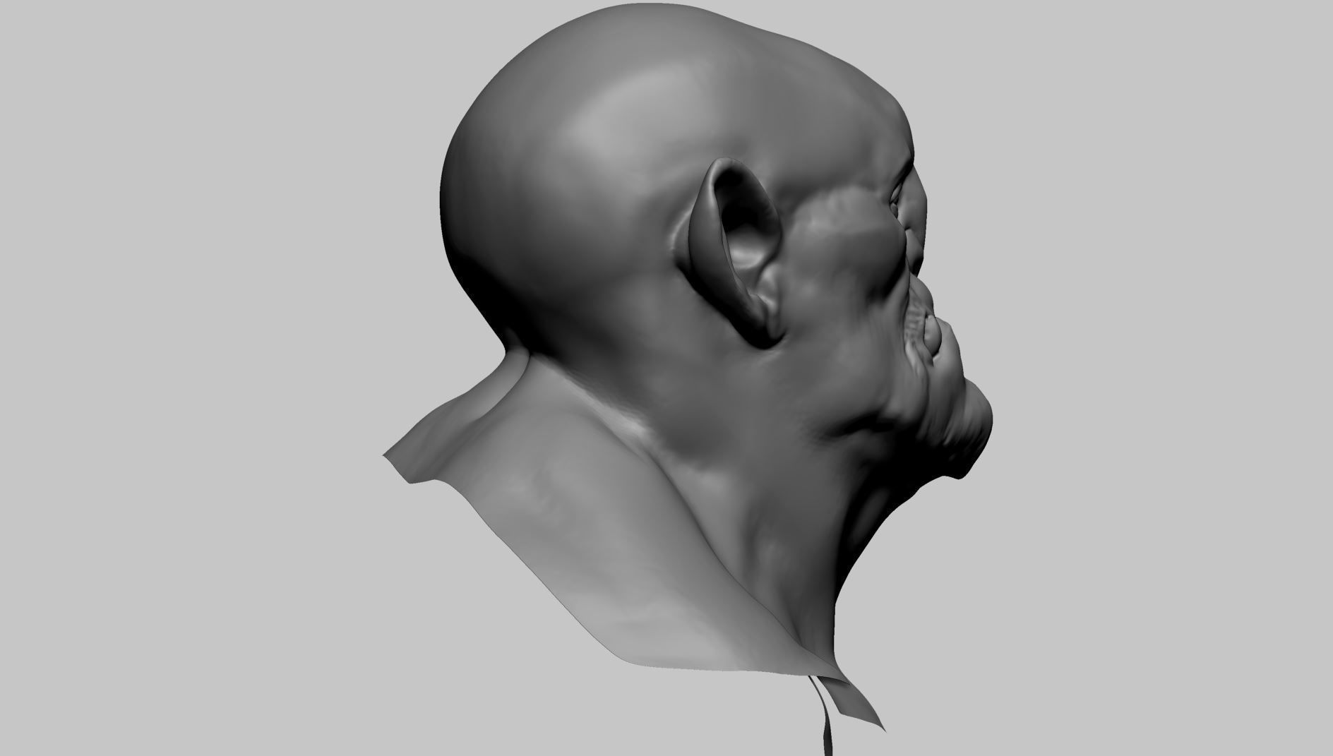 Creature Head E 3D model_5