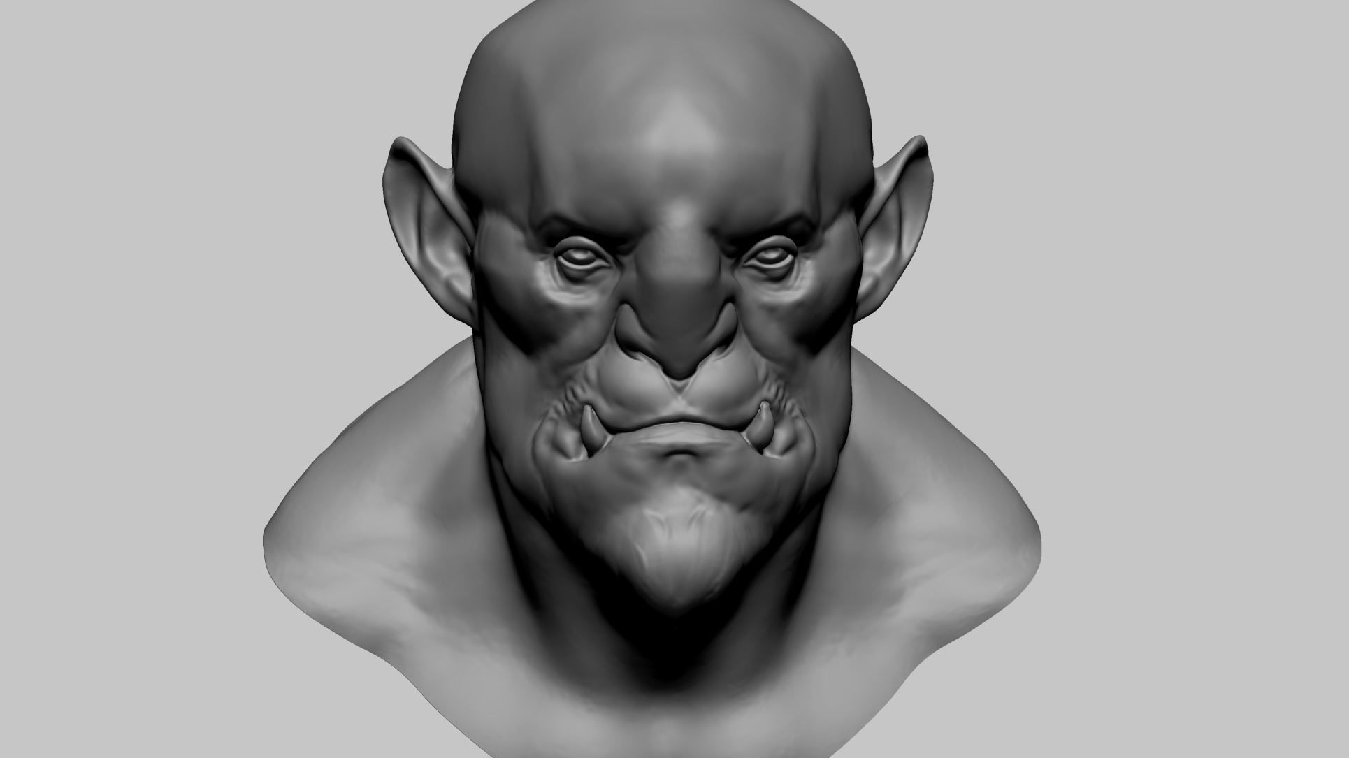 Creature Head E 3D model_10