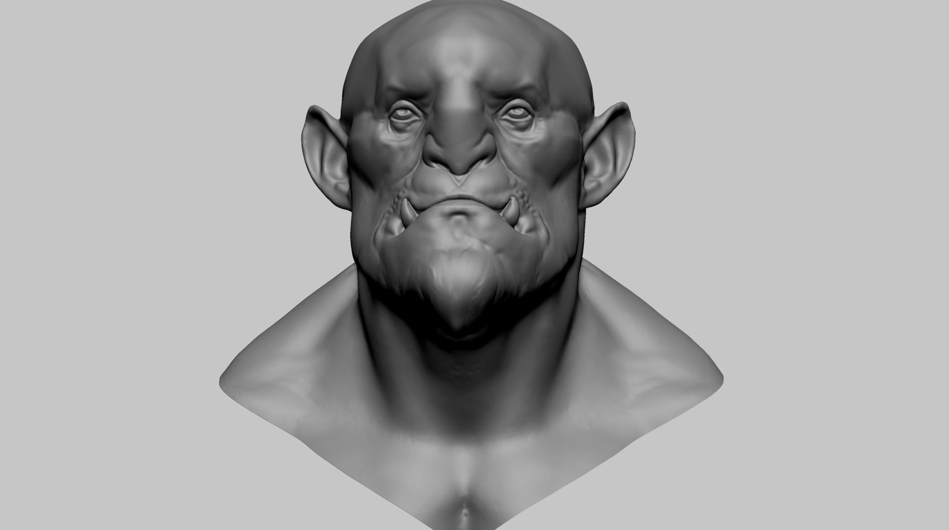 Creature Head E 3D model_9