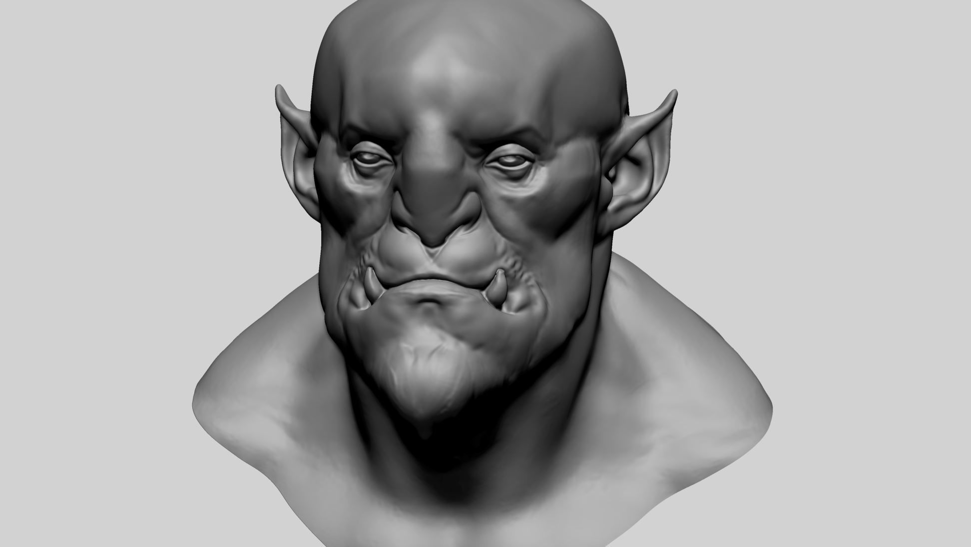 Creature Head E 3D model_1