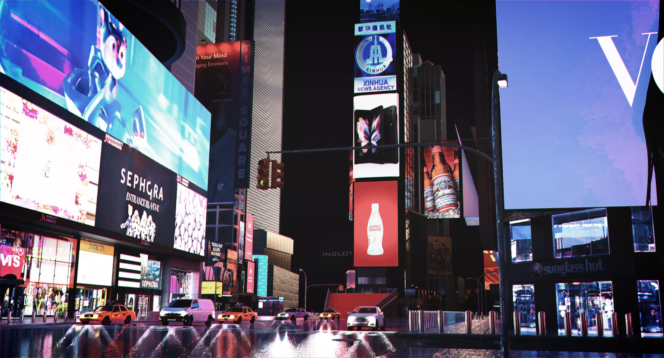 Times Square - New York 3D model_0
