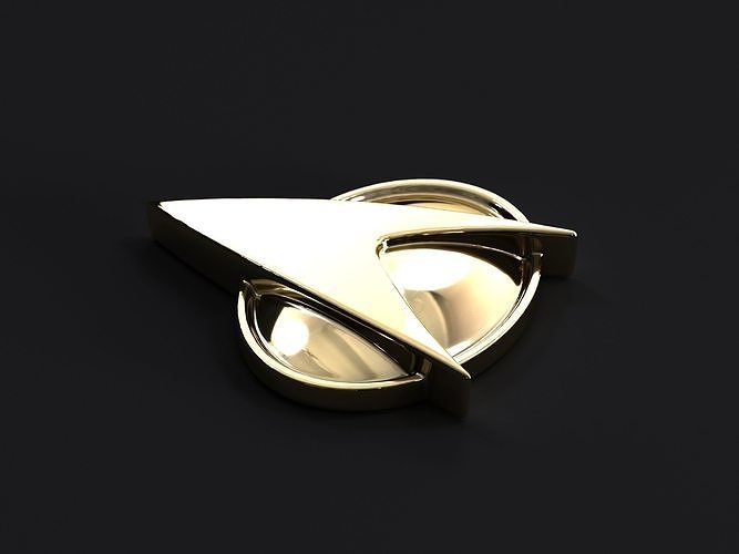 Star Trek Next Generation Communicator Badge Printable 3D Model Free 3D print model