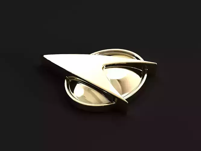 Star Trek Next Generation Communicator Badge Printable 3D Model 3D print model