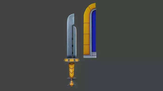 Stylized Majoras Razor Sword 