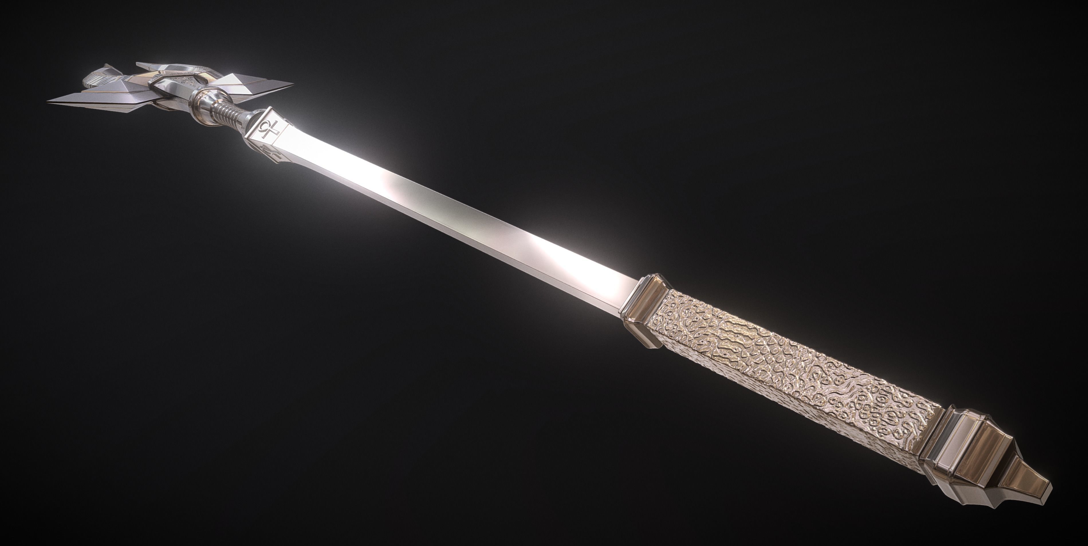 Egyptian staff - 3D printing - Cosplay 3D print model_5