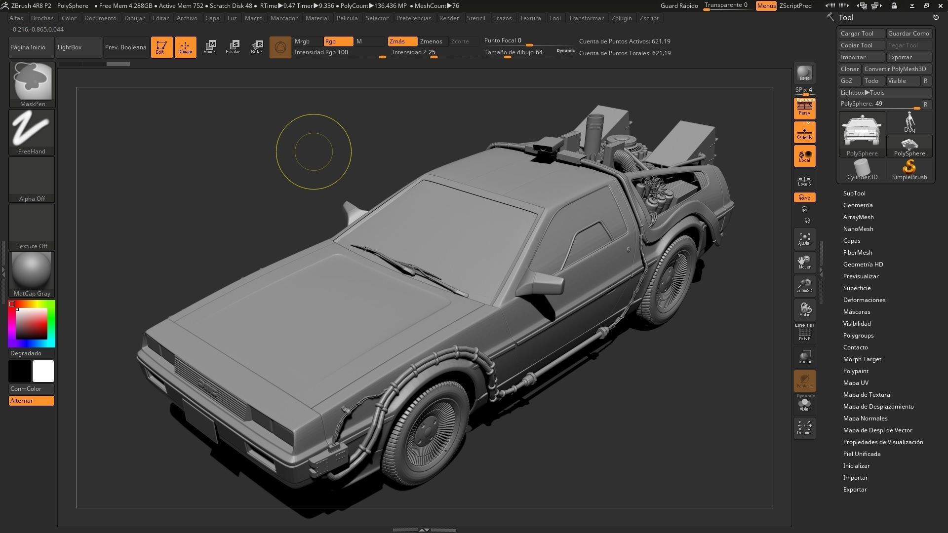 DeLorean  Back To The Future Episode 1 3D model_2