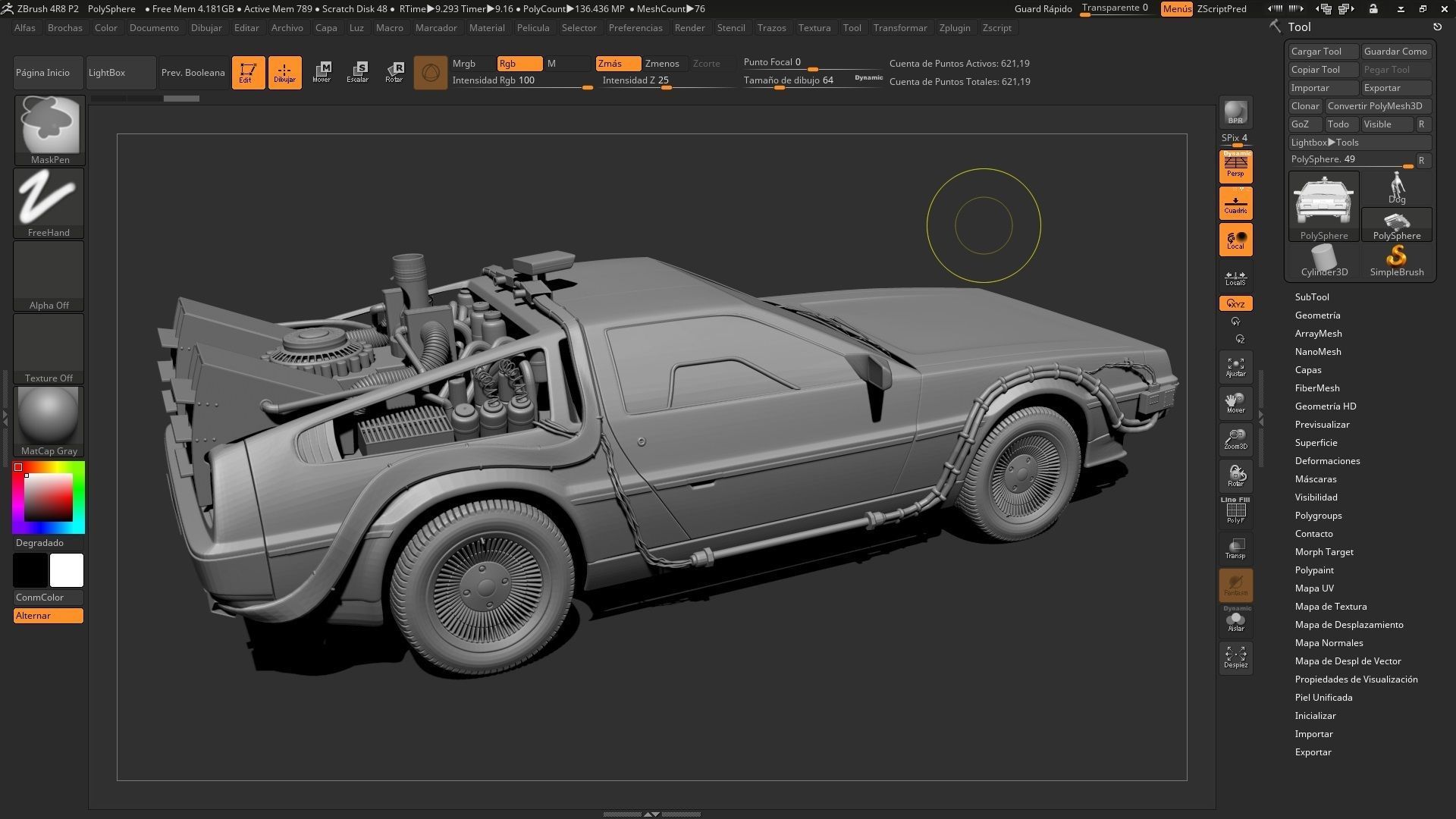 DeLorean  Back To The Future Episode 1 3D model_6