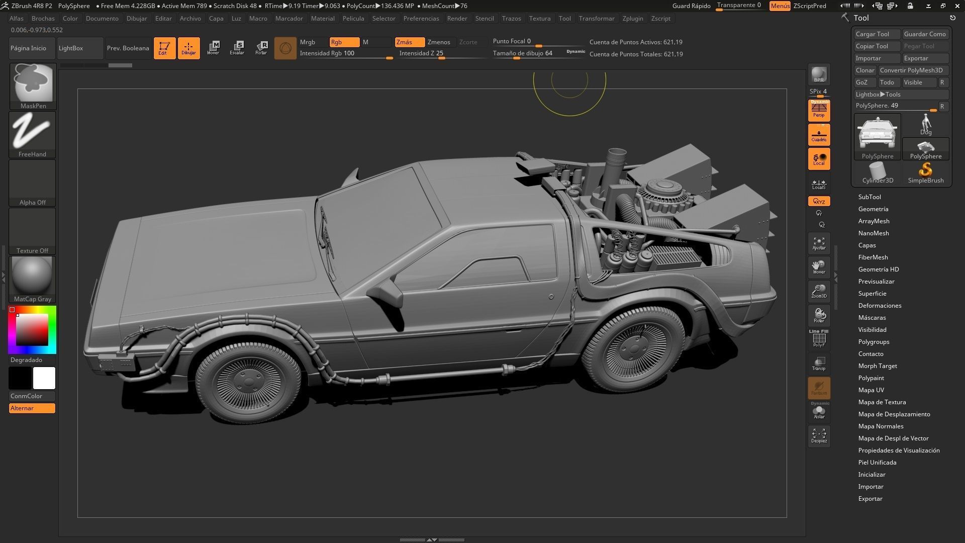 DeLorean  Back To The Future Episode 1 3D model_3
