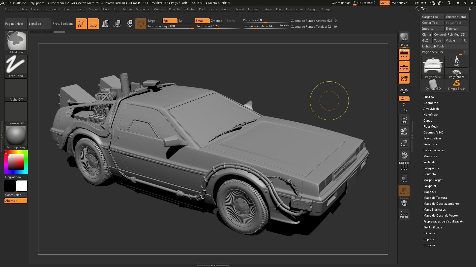 DeLorean  Back To The Future Episode 1 3D model_1