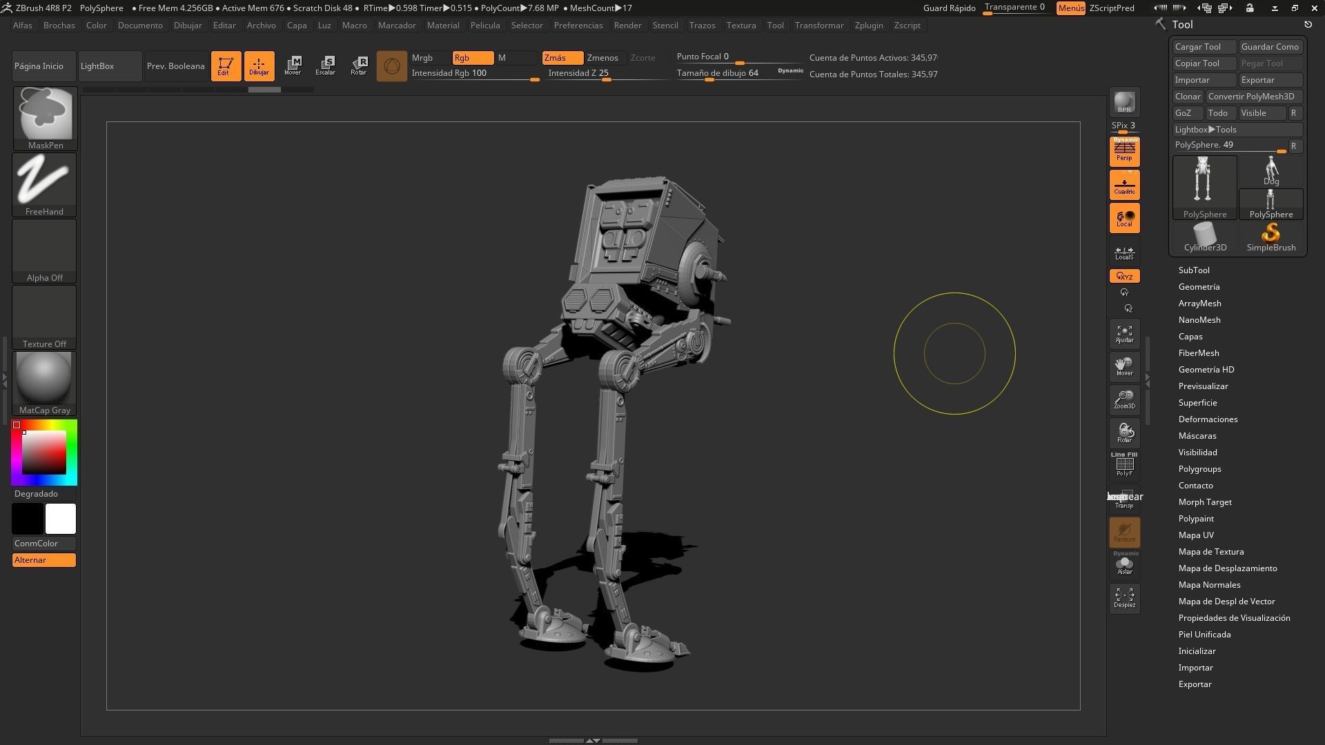 Star Wars AT-ST 3D model_4