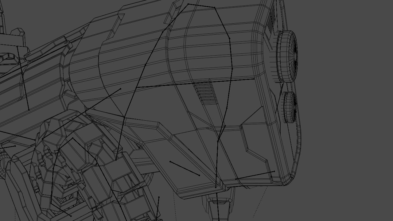 Octopus robot rigged - animated character 3D model_24