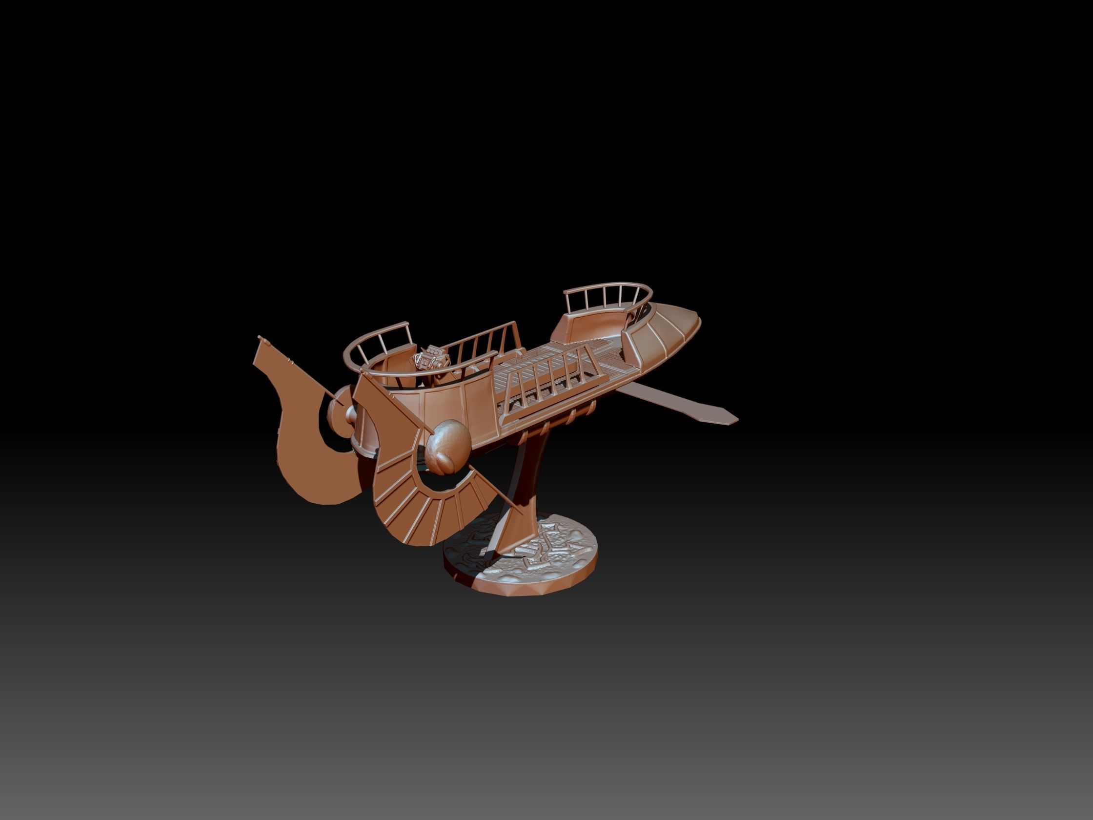 Jabba Skiff 3D print model_1