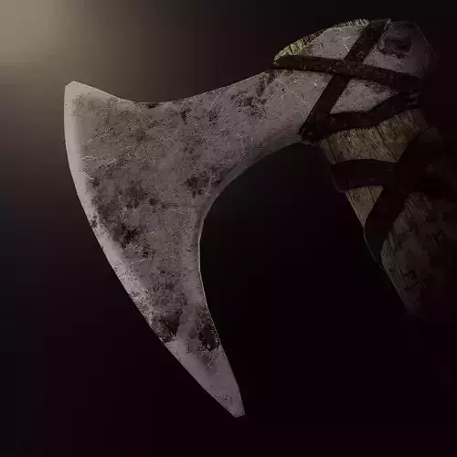 Fantasy Axe Free 3d Model 