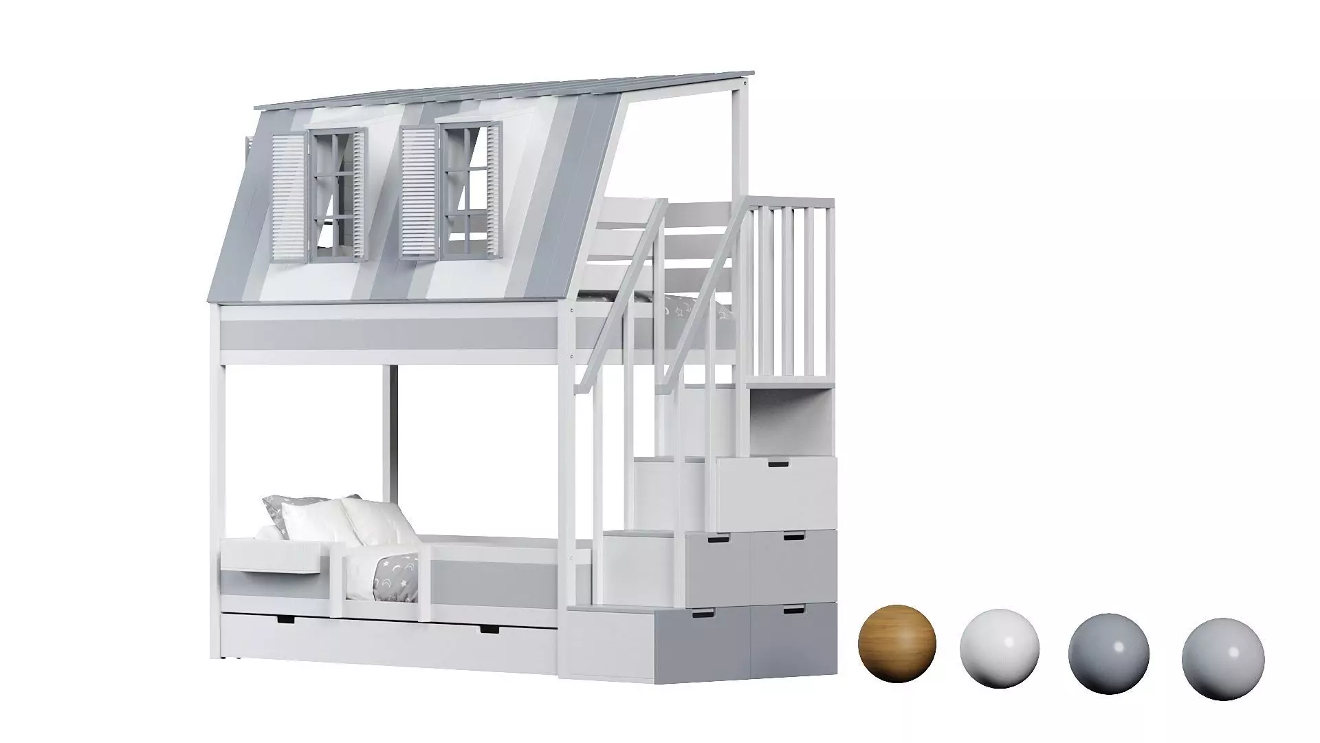 Bunk bed 3D model