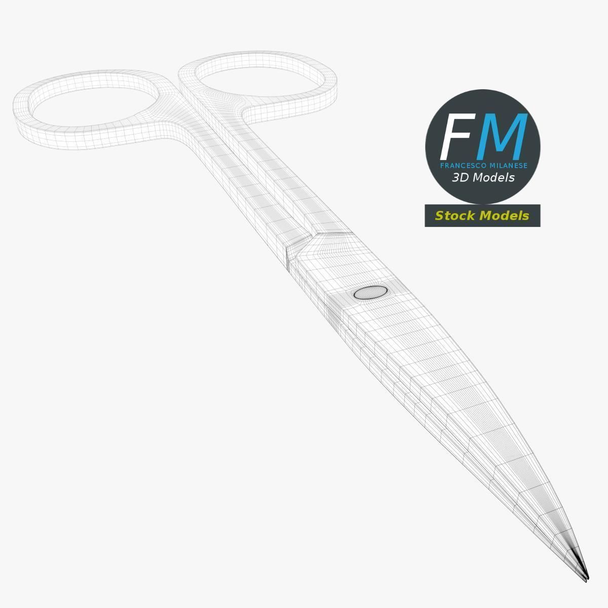 Nail scissors 2 3D model_8
