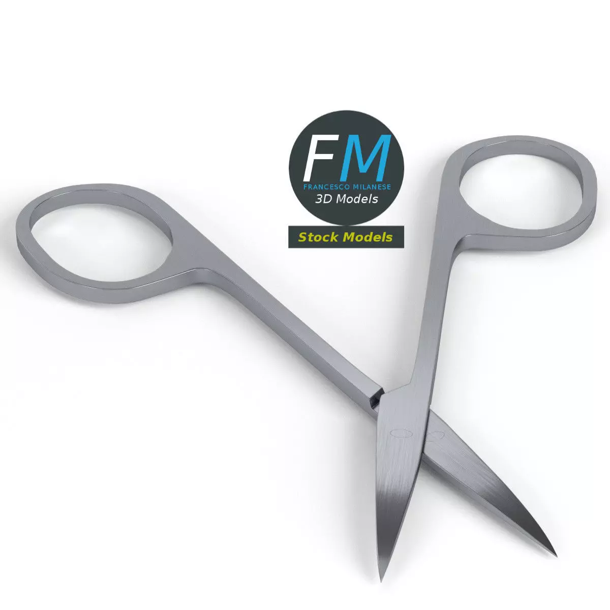 Nail scissors 2 3D model_0