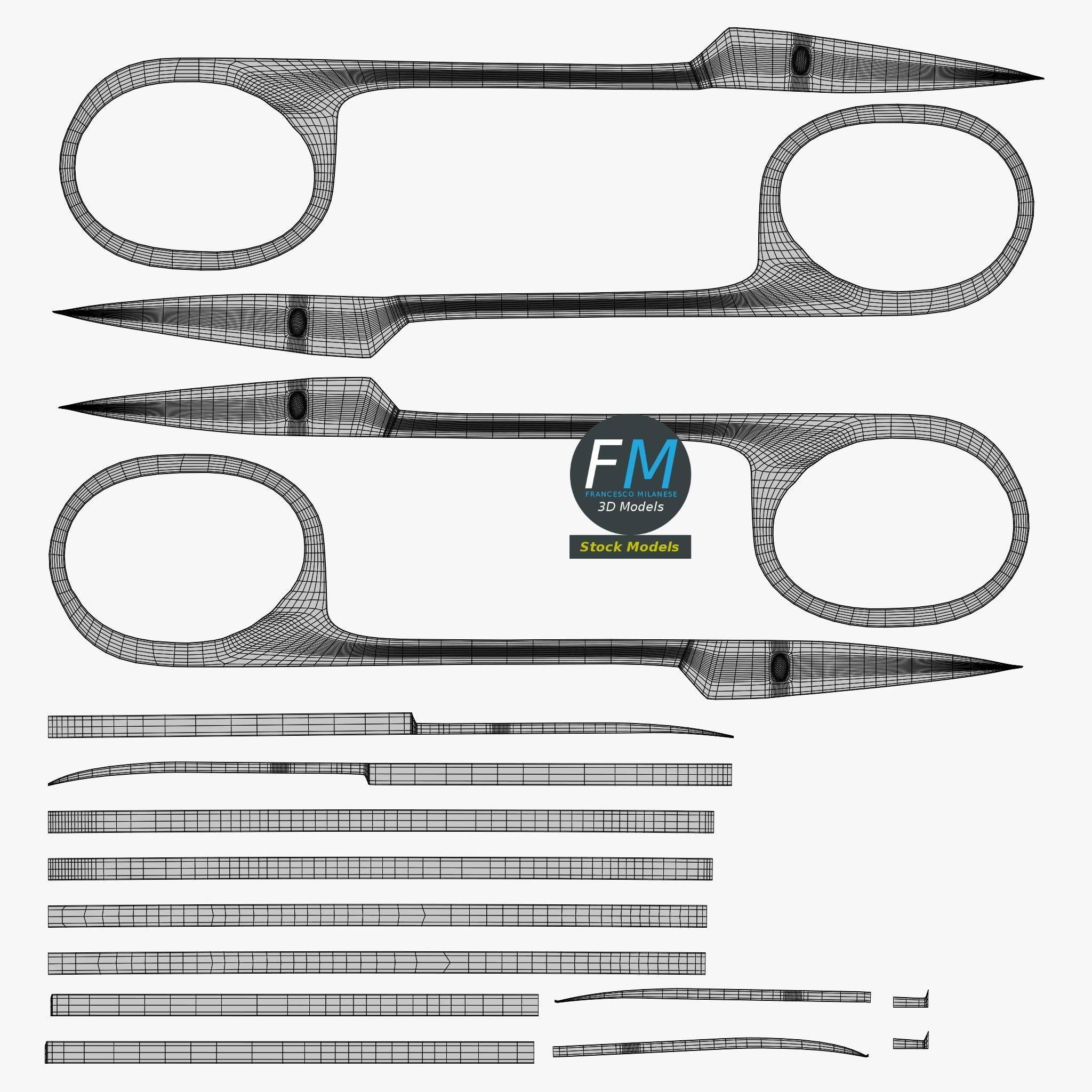 Nail scissors 2 3D model_11