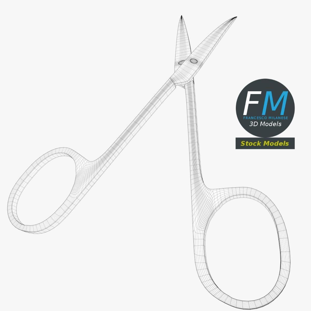 Nail scissors 2 3D model_7
