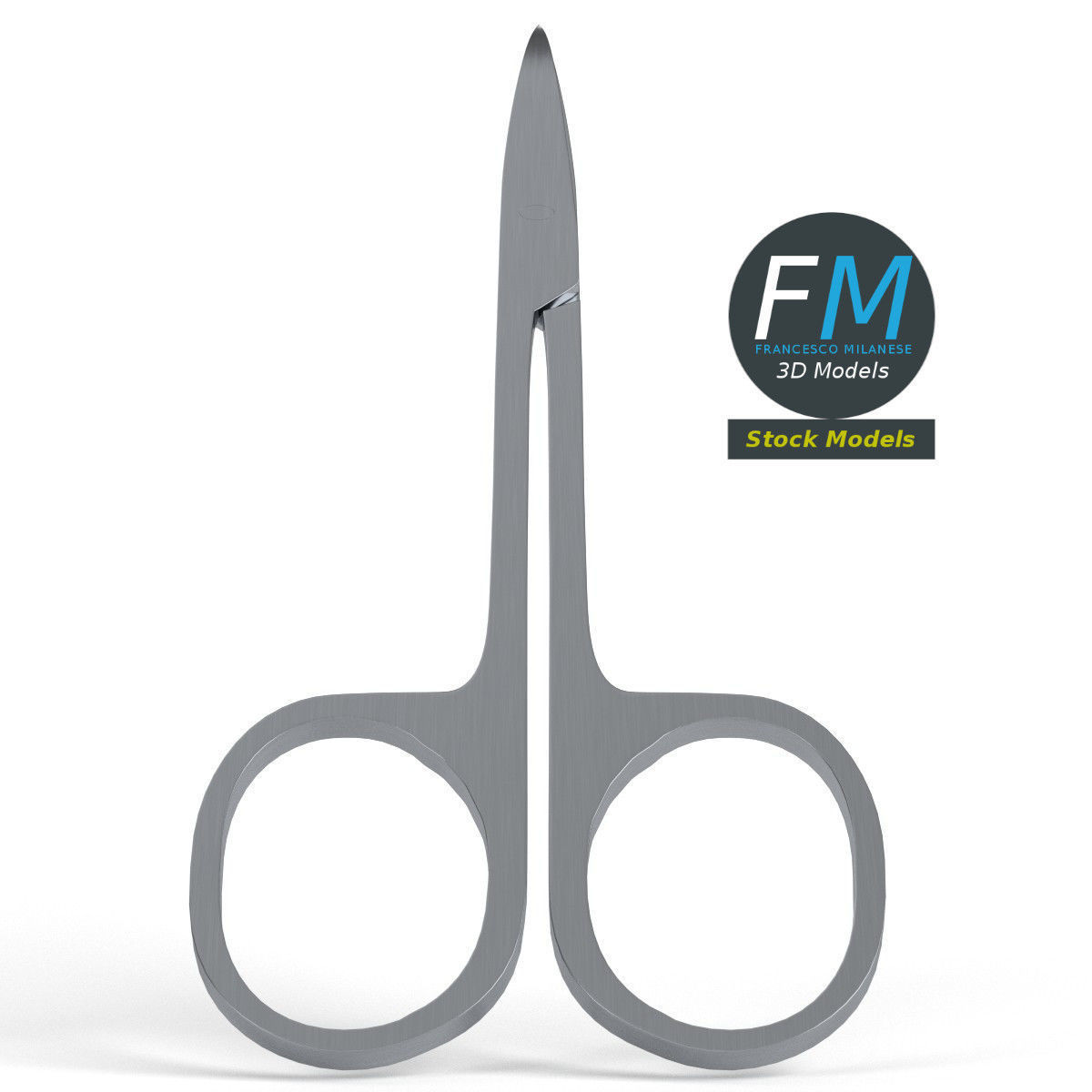 Nail scissors 2 3D model_3