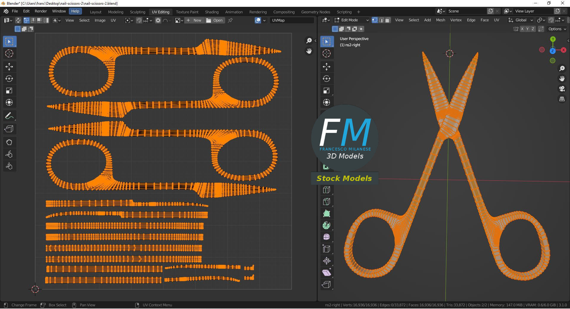 Nail scissors 2 3D model_10