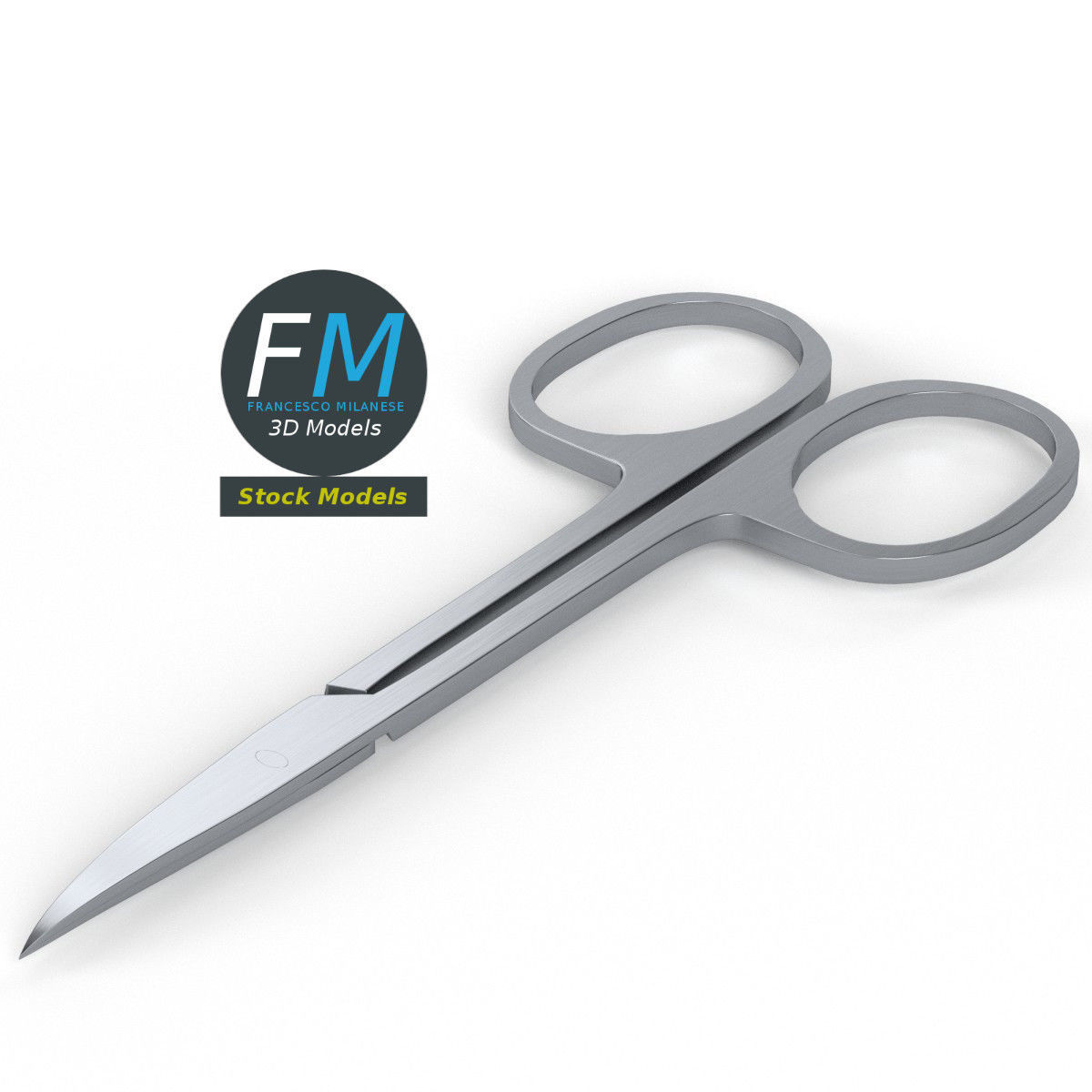 Nail scissors 2 3D model_2