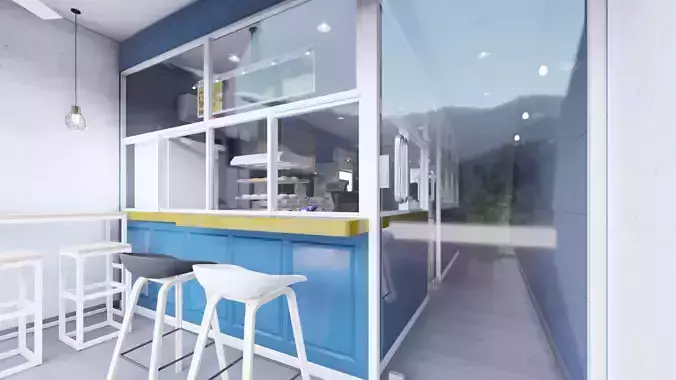 COFFESHOP VINTAGE STYLE 3D model