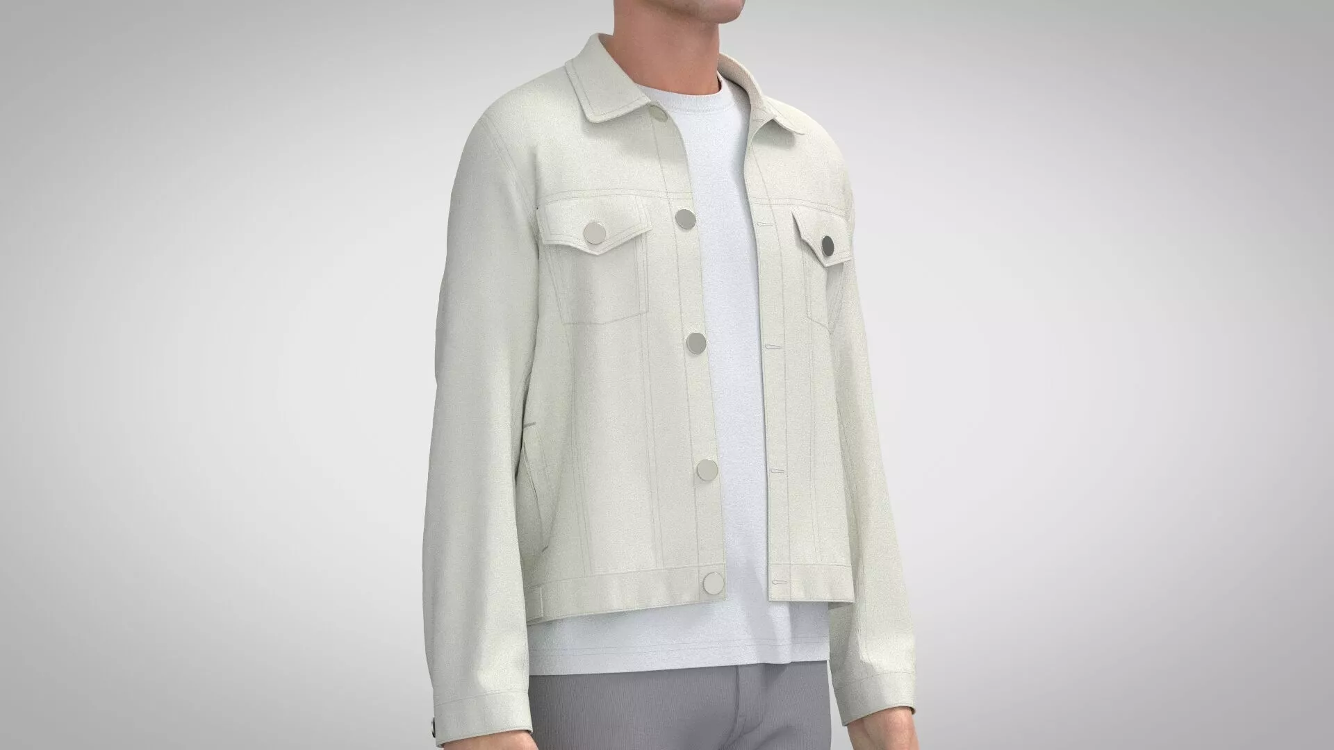 Jeans Jacket 3D model