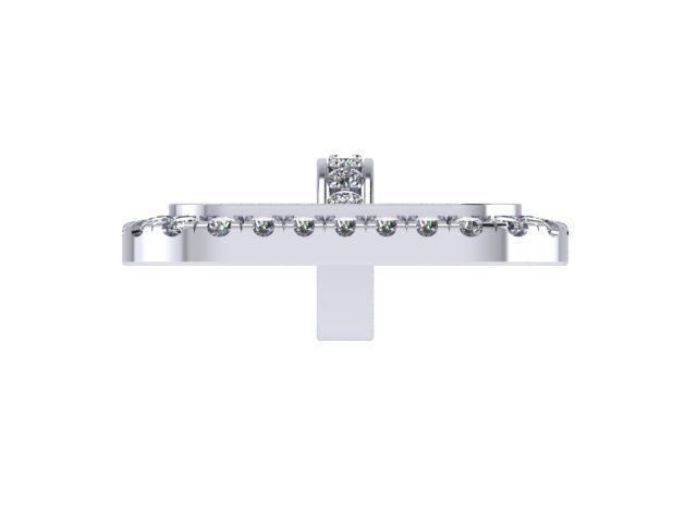 Diamond Gold Pendant 3D print model_4