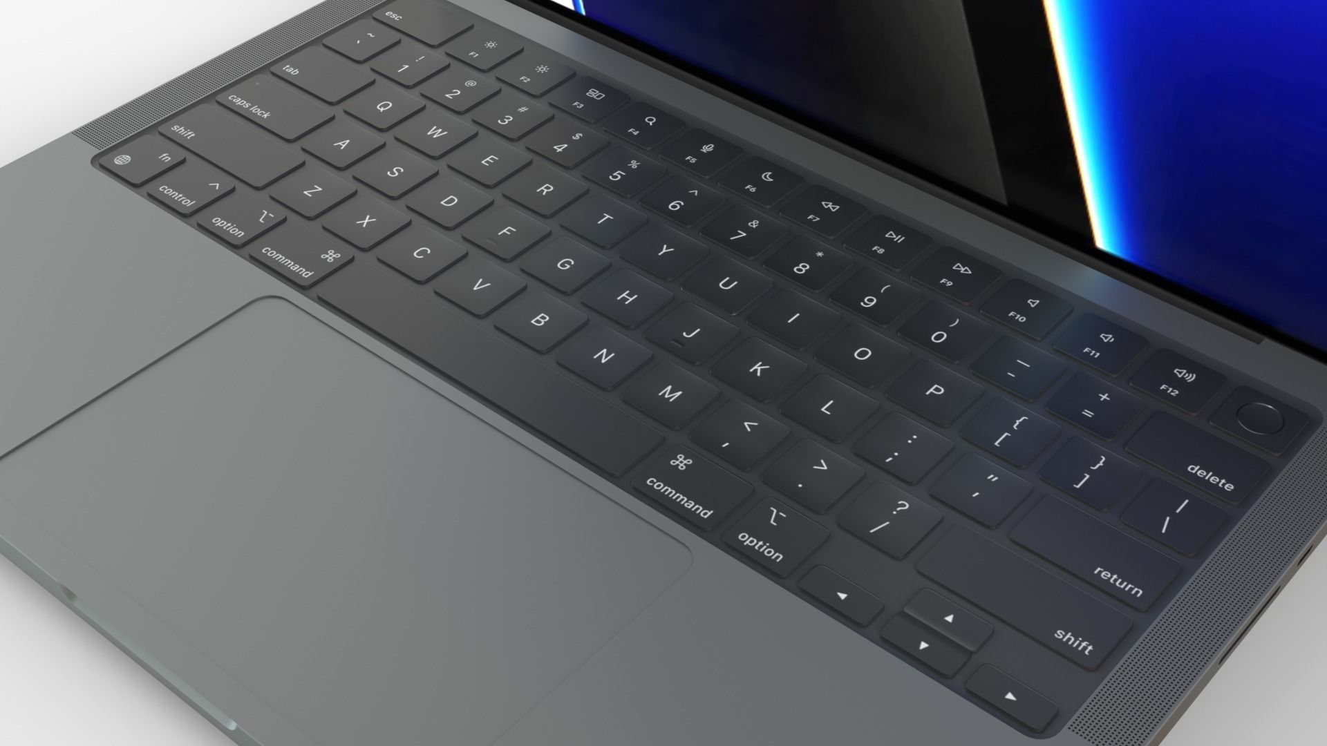 MacBook Pro 2022 with Power Adapter and Cable 3D model_7