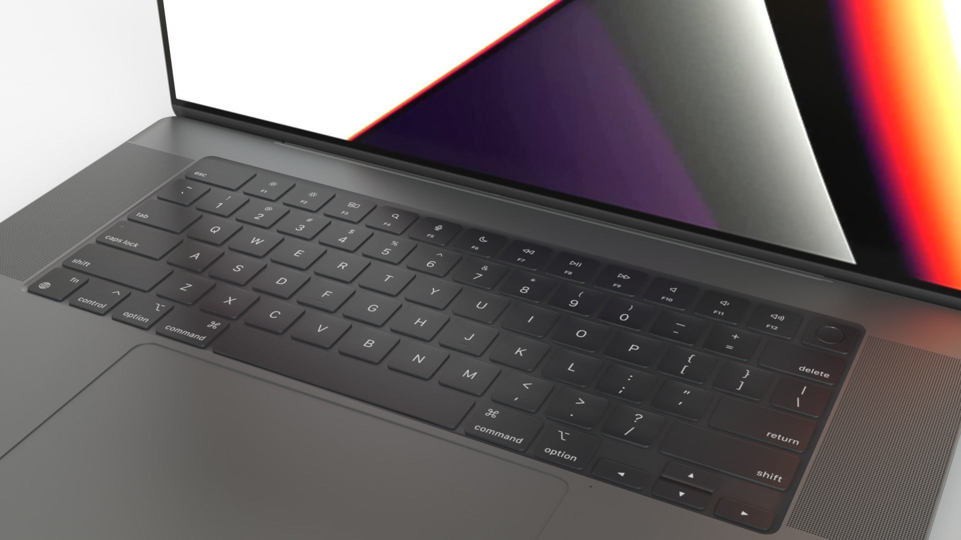 MacBook Pro 2022 with Power Adapter and Cable 3D model_5