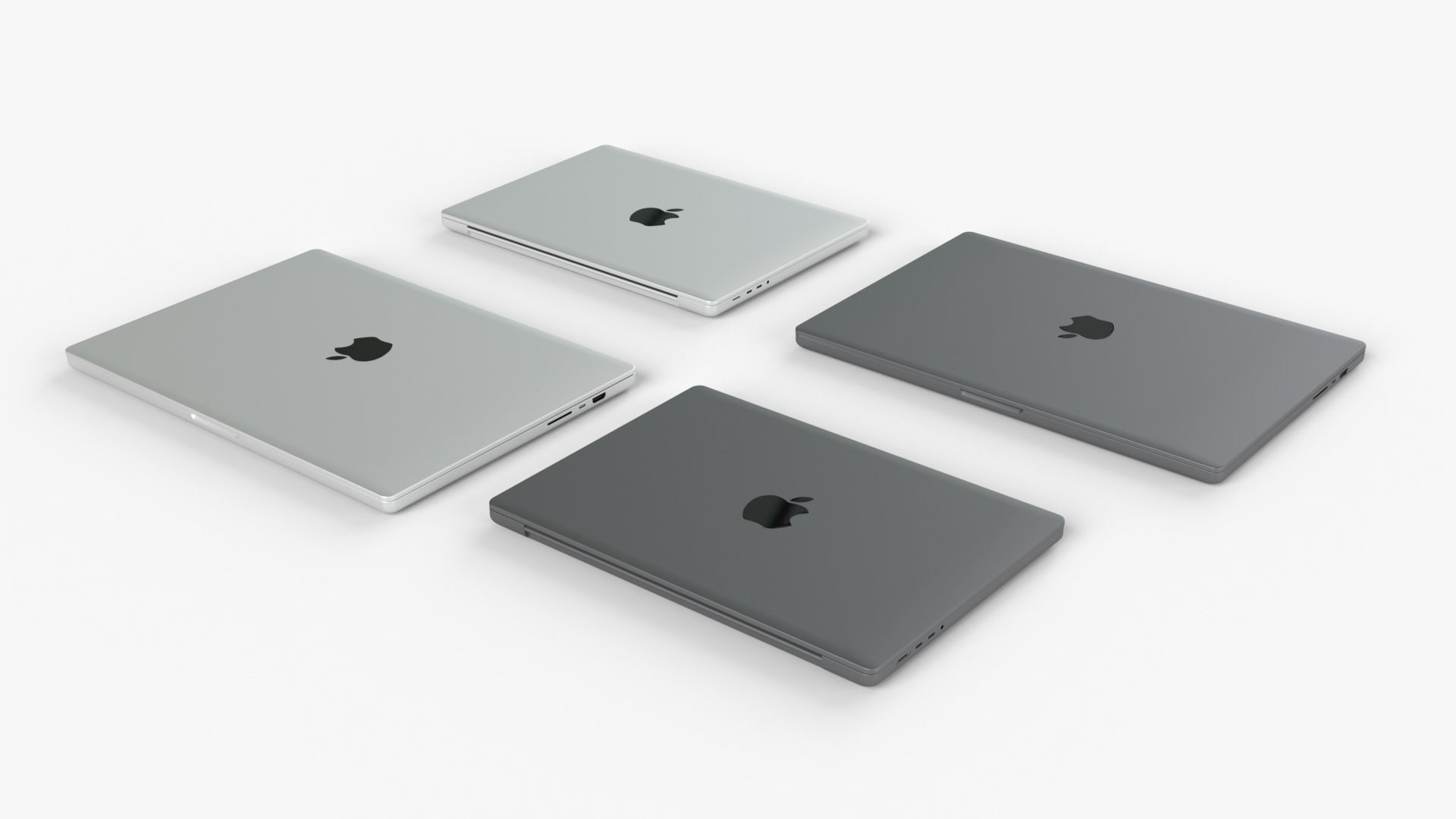MacBook Pro 2022 with Power Adapter and Cable 3D model_9