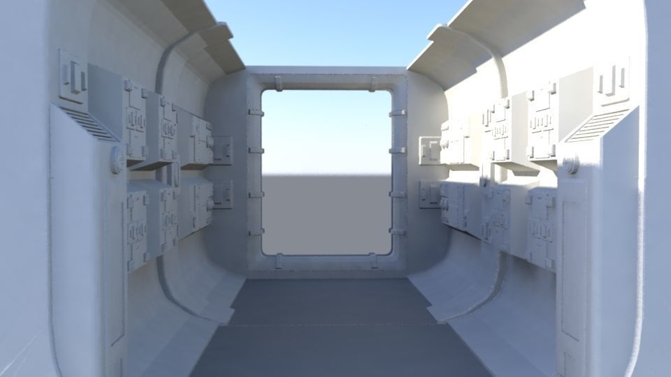 Tantive IV Hallway set 3D print model_2
