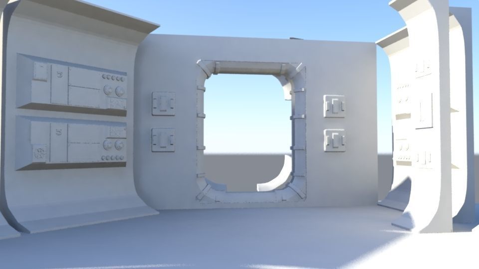 Tantive IV Hallway set 3D print model_3