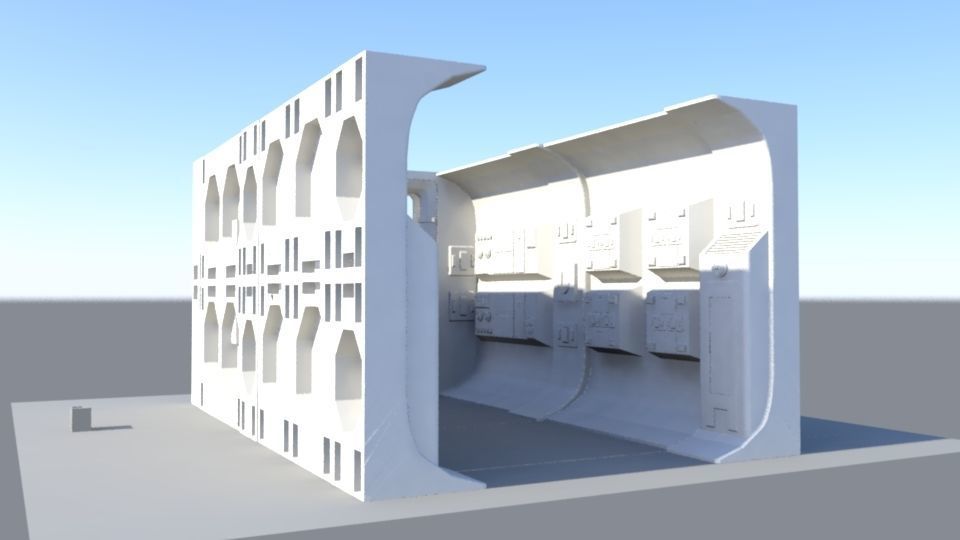 Tantive IV Hallway set 3D print model_1