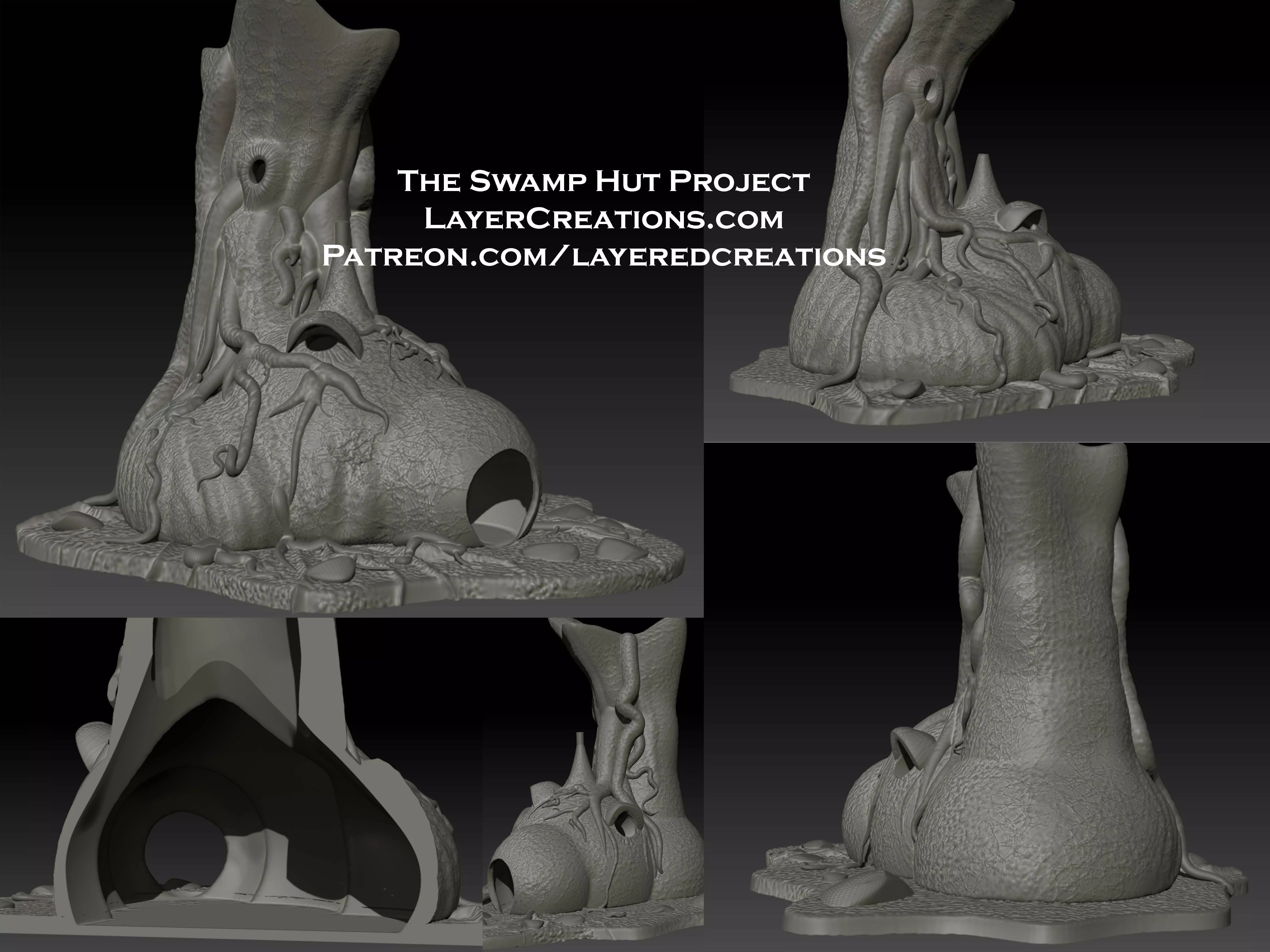 Swampy Hut House 3D print model