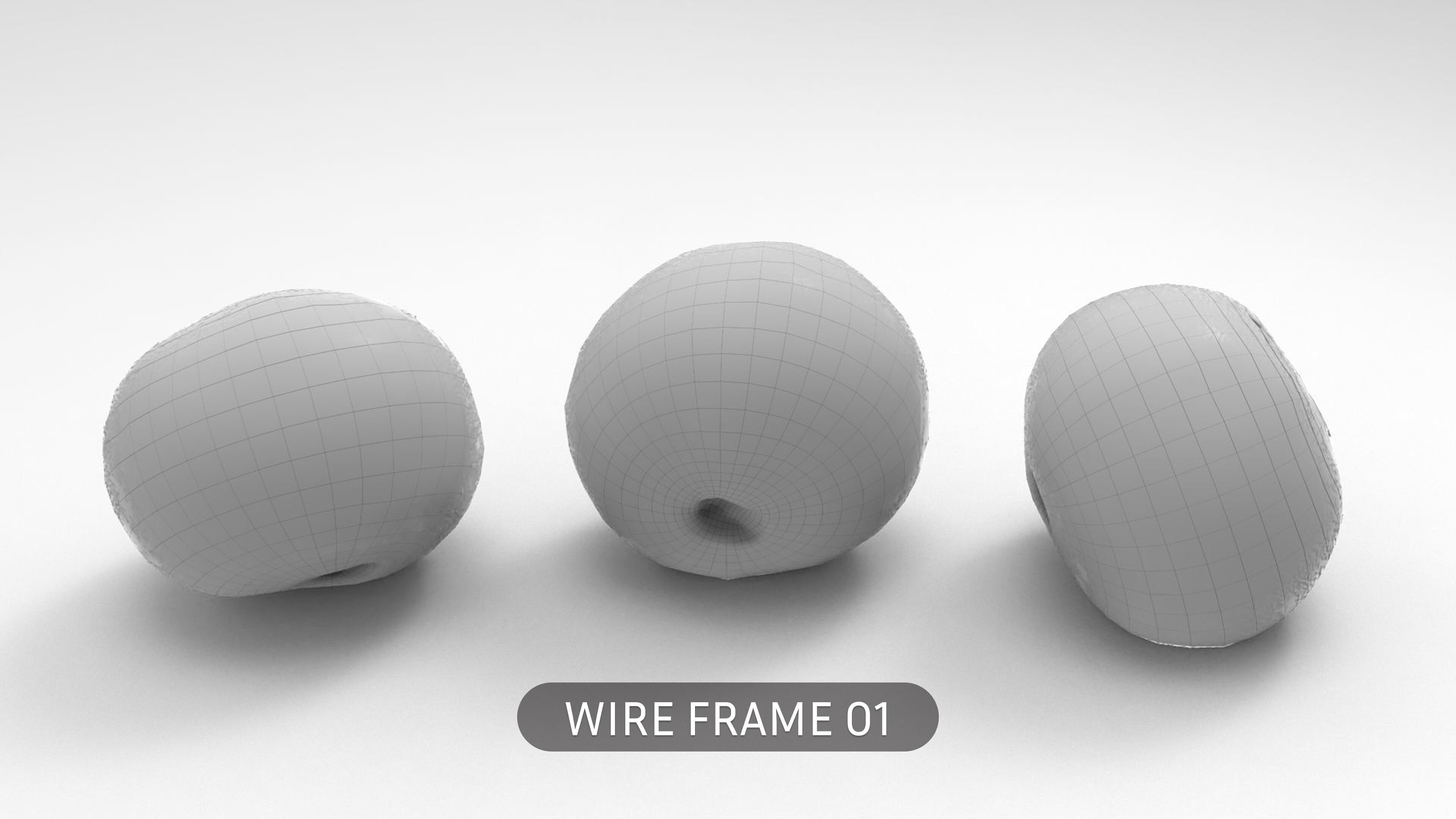 Blueberry 3D Low-poly 3D model_4