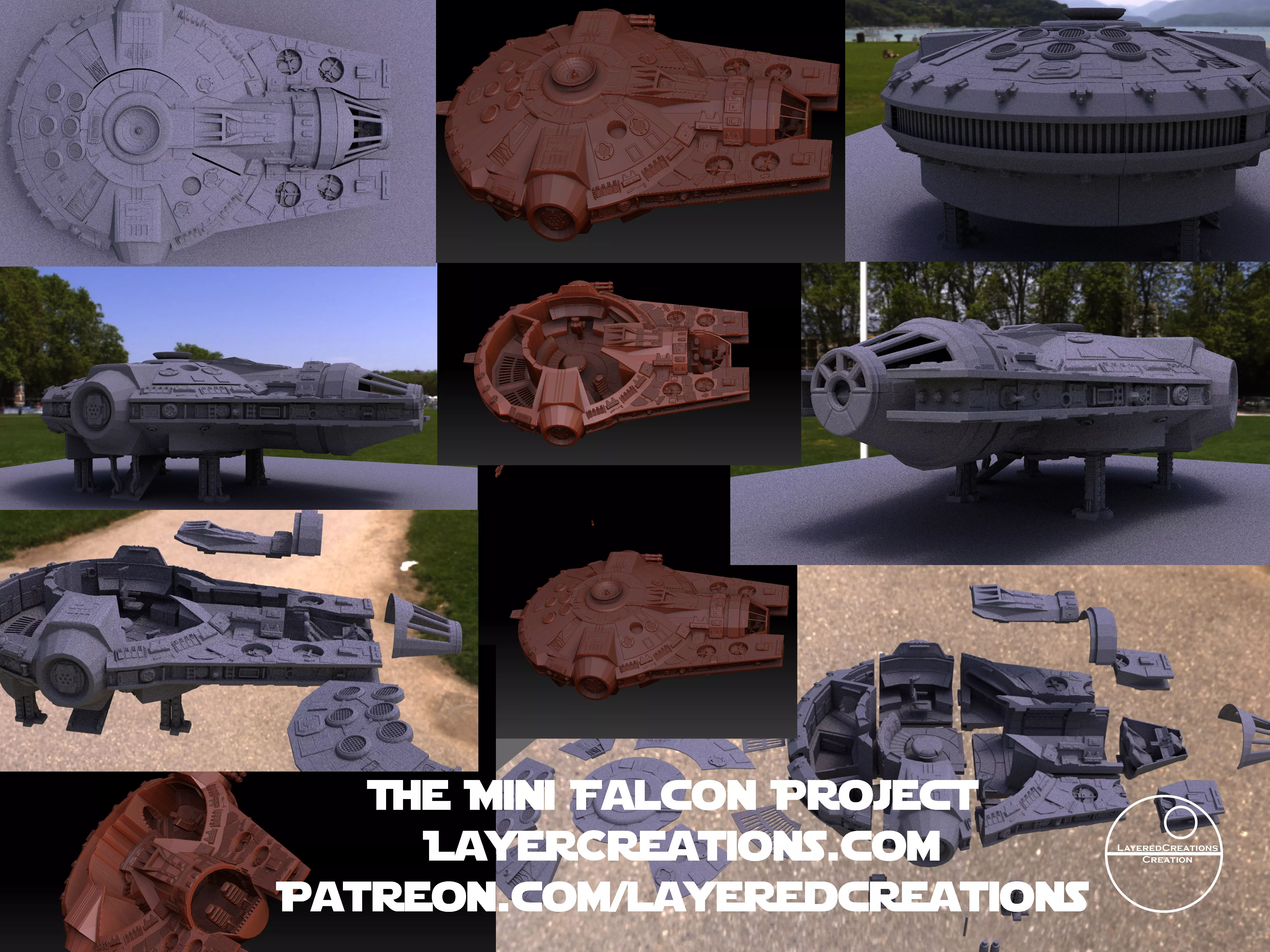 Mini Falcon yt1000 3D print model_0