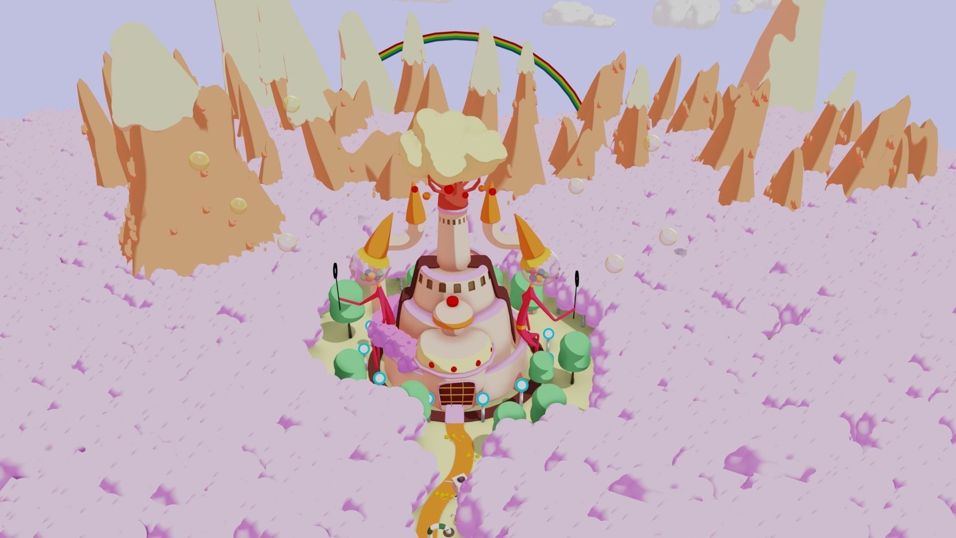 3D model Candy Kingdom VR / AR / lowpoly CGTrader