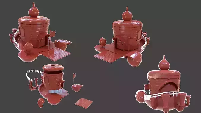 Mario Odyssey Ship Parts